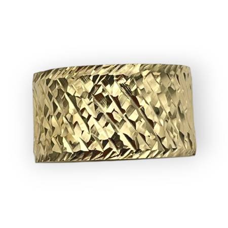 Bague or 750 anneau large...