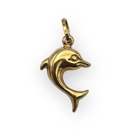 Pendentif or 375 dauphin