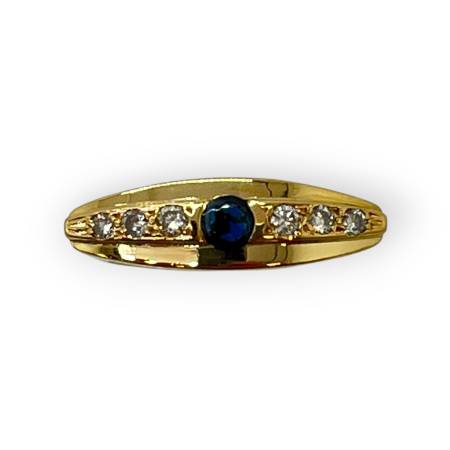 Bague or 750 vintage saphir...