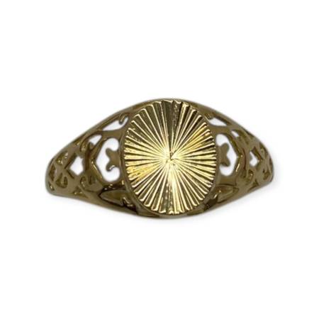 Bague or 750 chevalière...