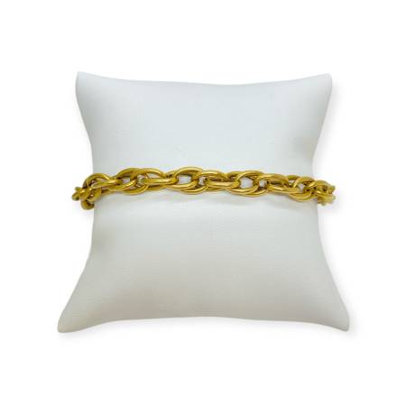 Bracelet double maille forçat