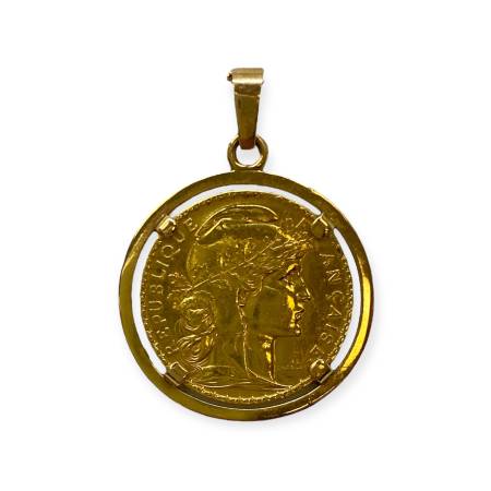 Pendentif Pièce or napoléon...