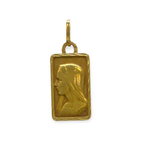 Pendentif or 750 Vierge Marie