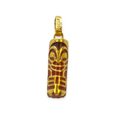 Pendentif Tiki or 750 et...
