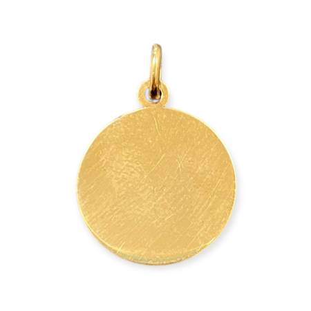 Pendentif rond or 375