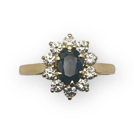 Bague or 750 marguerite...