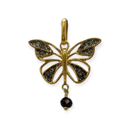 Pendentif papillon or 750