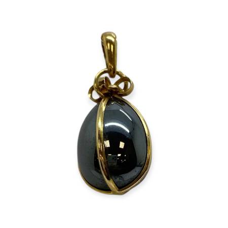 Pendentif œuf hematite or 750