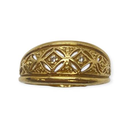 Bague ajourée en or 750...