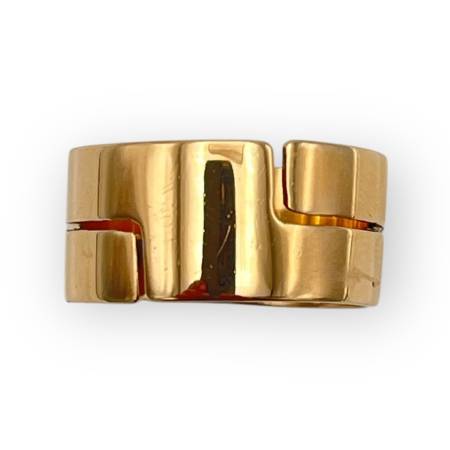Bague anneau géométrique or...
