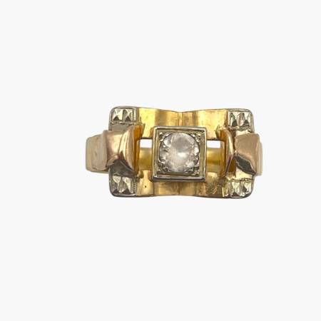 Bague Vintage Tank or 750