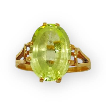 Bague pierre verte