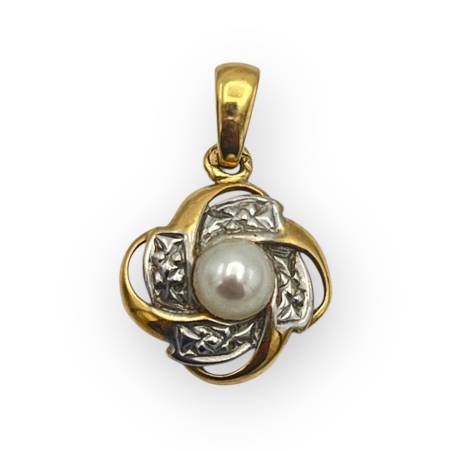 Pendentif 2 ors 750 croix...