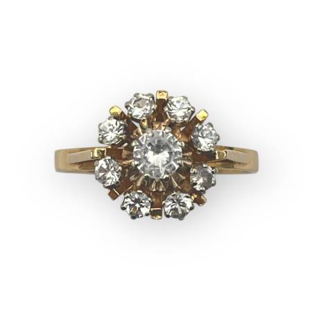 Bague or 750 marguerite...