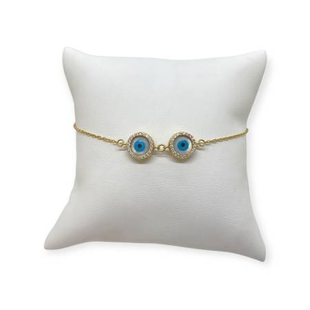 Bracelet or 750  yeux porte...