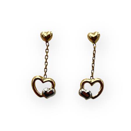 Boucles d'oreille 2 ors 375...