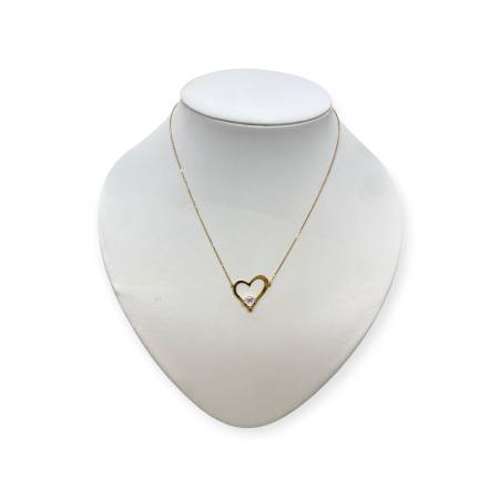 Collier or 750 cœur ajouré...