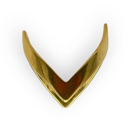 Bague chevron or 750