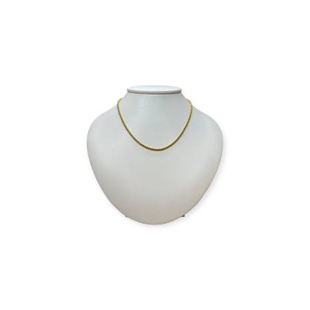Collier maille boule en or 750