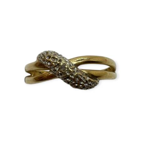 Bague bicolore or jaune &...