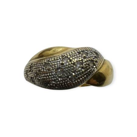 Bague en or 750 et diamants...