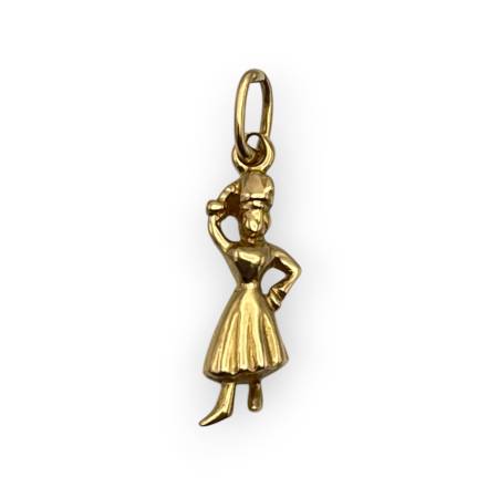 Pendentif or 750 danseuse...