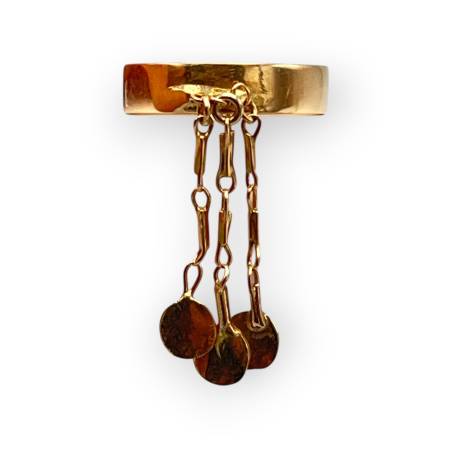 Bague or 750 pampilles