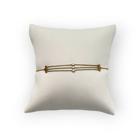 Bracelet or 750 et oxydes...