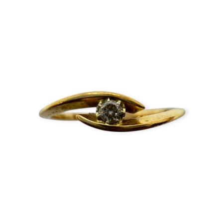 Bague or 750 diamant...