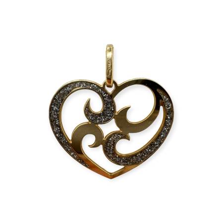 Pendentif coeur en or 750,...