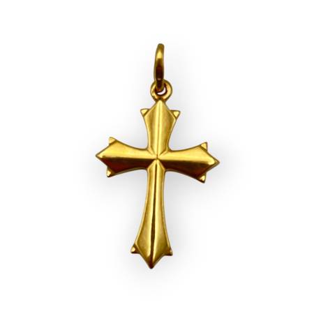 Pendentif croix or 750