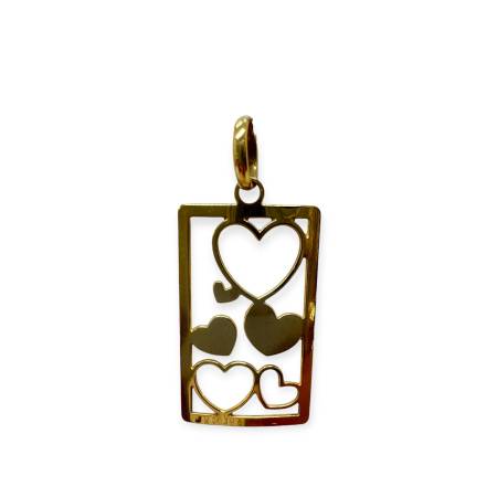 Collier or 750 pendentif...