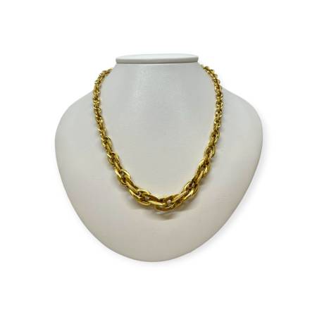 Collier en or 750 maille large