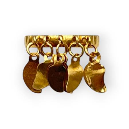 Bague or 750 pampilles