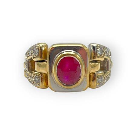 Bague articulée 2 ors 750...