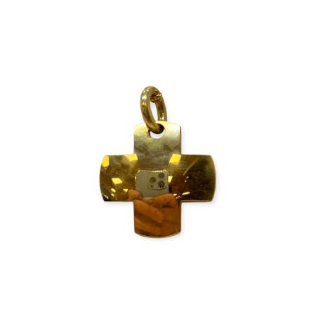Pendentif croix or 750