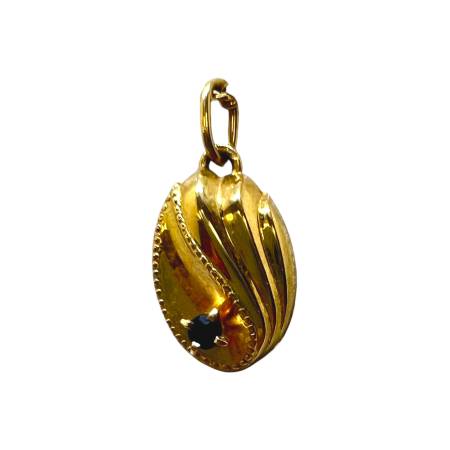 Pendentif or 750 coquillage...