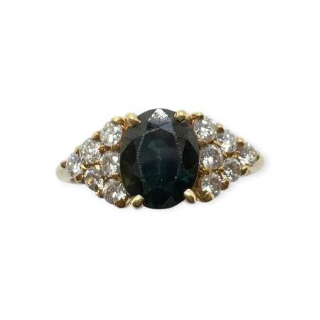 Bague or 750 – Saphir &...