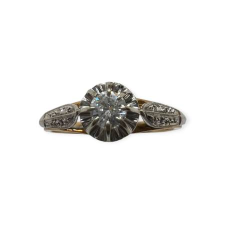 Bague ancienne 2 ors 750...
