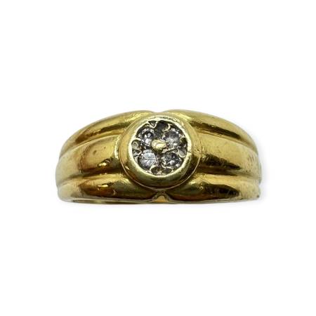 Bague Rosace de Diamants en...