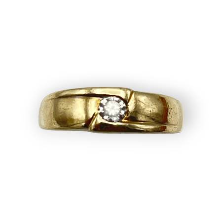 Bague or 375 oxyde