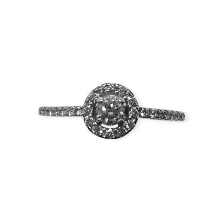Bague Diamants Or Blanc 750