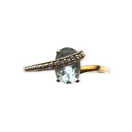 Bague en deux ors 750 et...