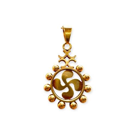 Pendentif Lauburu en Or 750