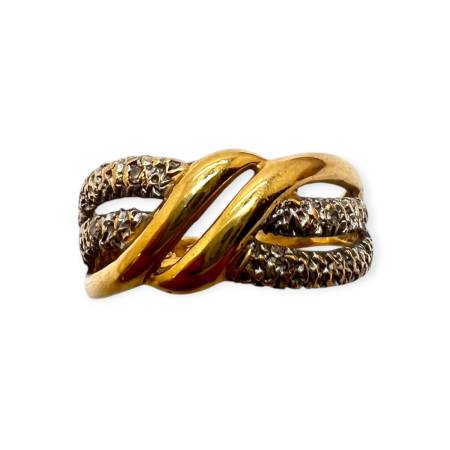 Bague entrelacée en Or 750