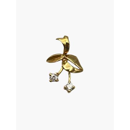 Pendentif or 750 cerises...