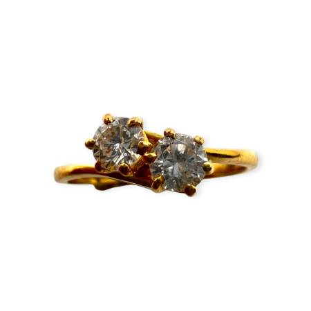 Bague toi et moi en Or 750...