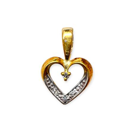 Pendentif cœur en Or 750 et...