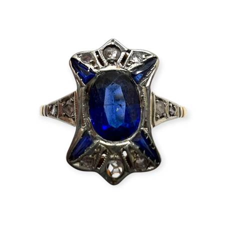 Bague en deux ors 750...