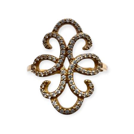 Bague en Or 375 sertie...